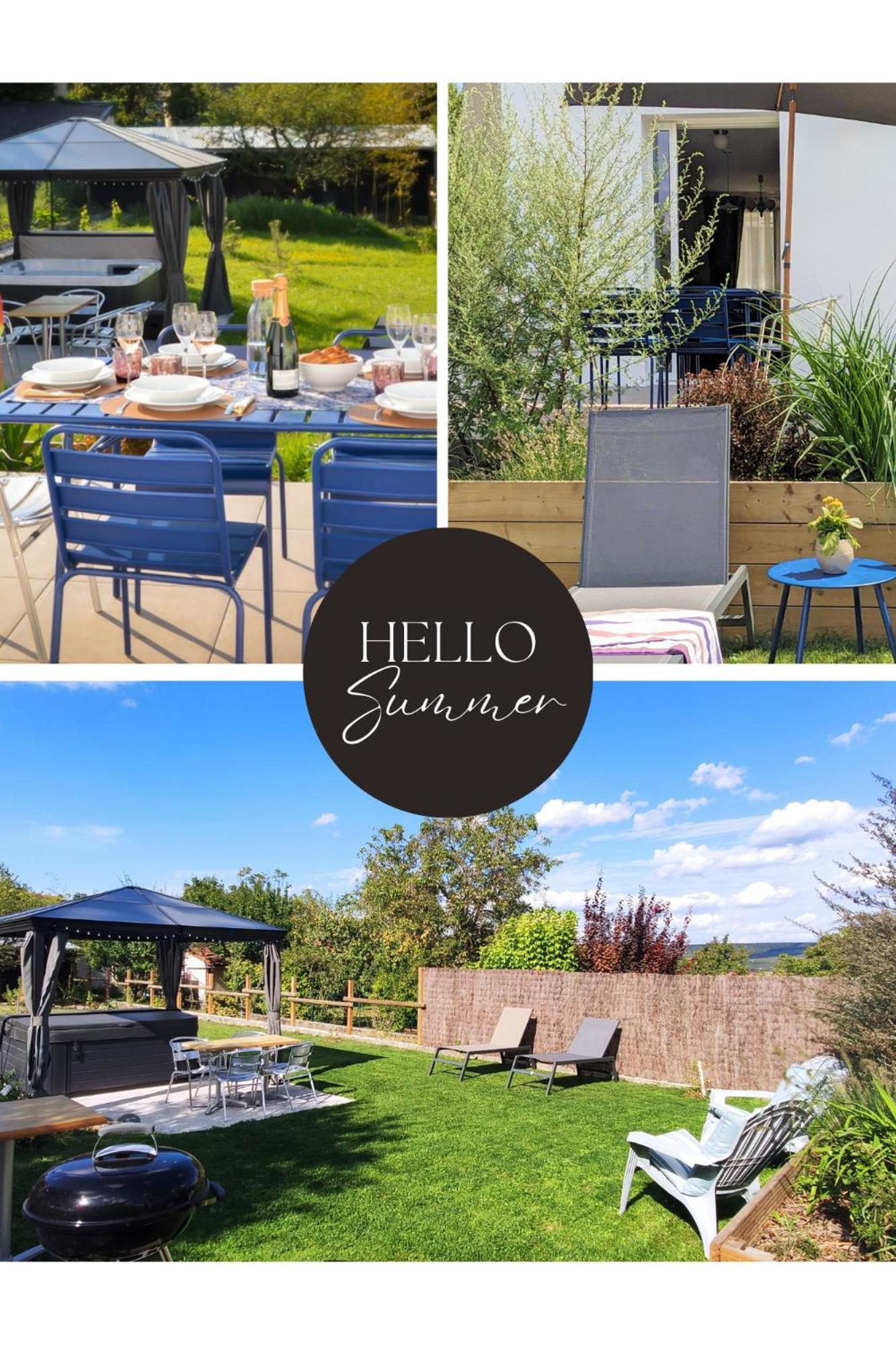 Le Cemarose: Spa, Jardin, Terrasse Et Jolie Vue Au Coeur D'Épernay Kültér fotó