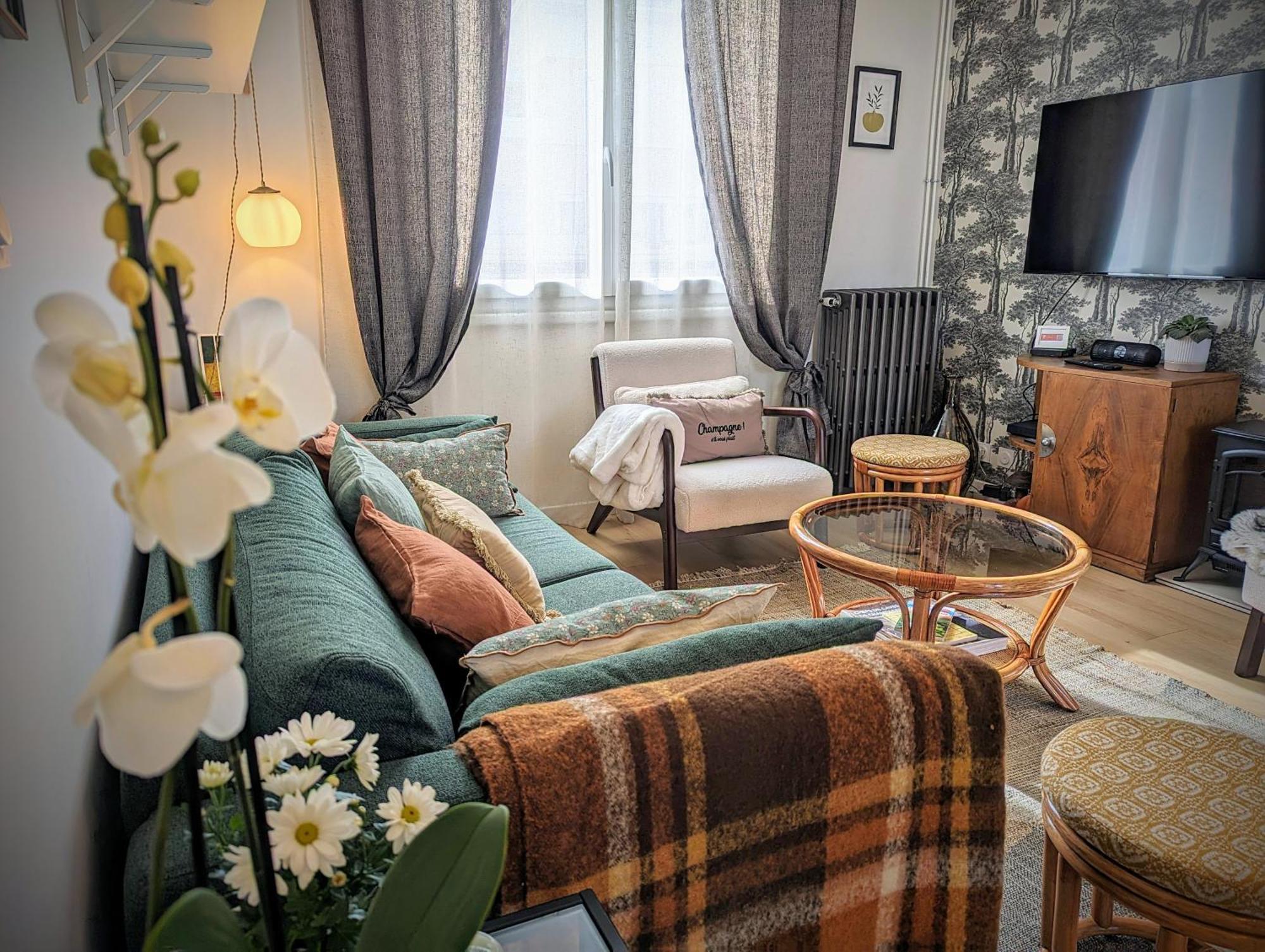 Le Cemarose: Spa, Jardin, Terrasse Et Jolie Vue Au Coeur D'Épernay Kültér fotó